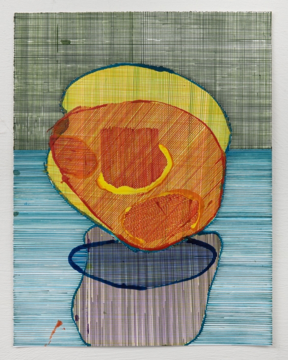 Peter Soriano, «SnBall #32», 2022, Tinte auf Papier, 32,5 x 25 cm