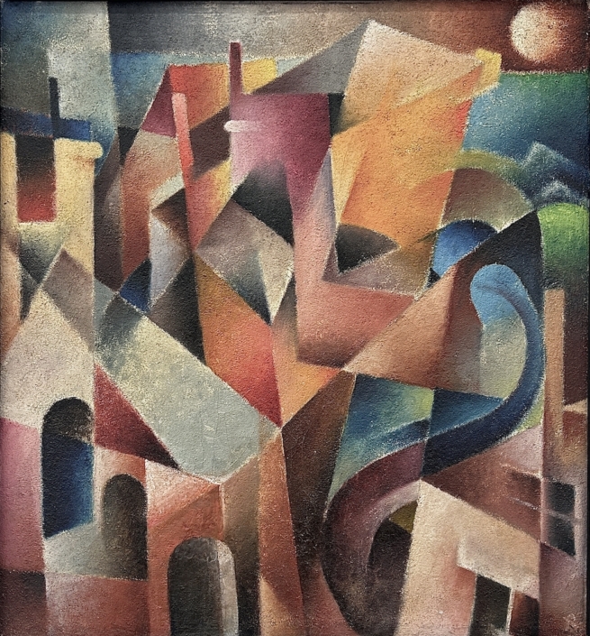 Otto Tschumi, «Stadt», 1925, Öl auf Leinwand, 50,5 x 46,5 cm